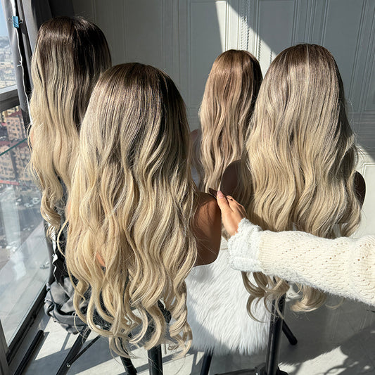 New Arrival Transparent Lace Ash Blonde 180 Density