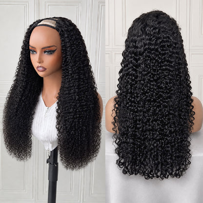 Burmese Curly V-Part Wig – 100% Virgin Human Hair