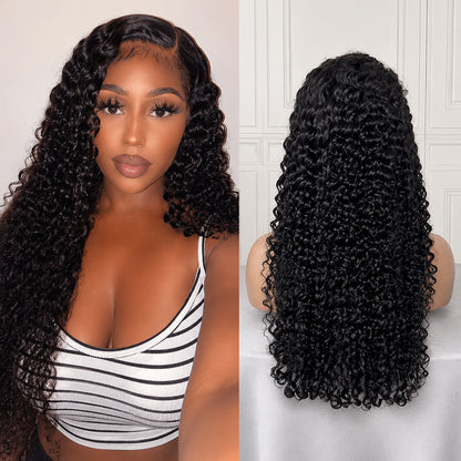 Burmese Curly HD Lace Frontal | 100% Human Hair Wig | Natural Black