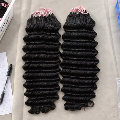 Deep Wave Knotless Crochet Hair | Pre-Separated Human Hair