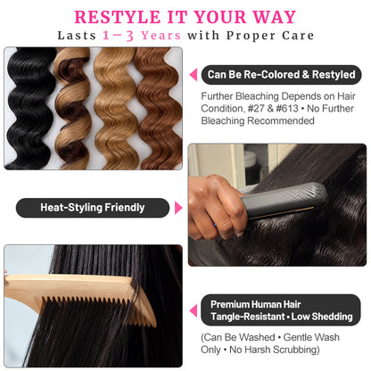 Deep Wave Chocolate Brown HD Lace Wig | 100% Human Hair