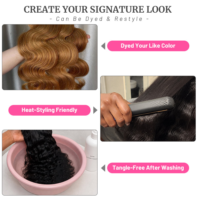 HD Lace Frontal | Body Wave | 100% Human Hair Wig | Natural Black