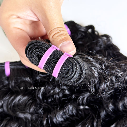 Burmese Curly Virgin Human Hair Bundles