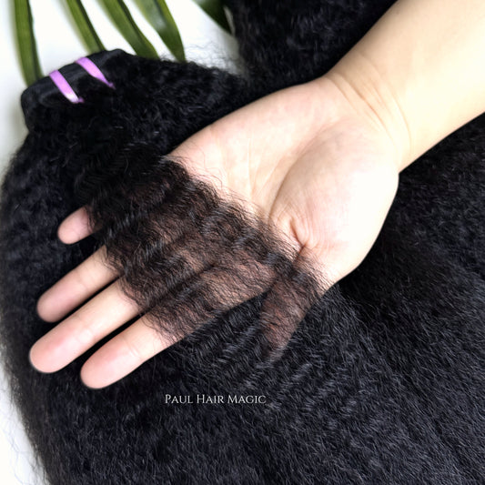 Kinky Straight Virgin Human Hair Bundles