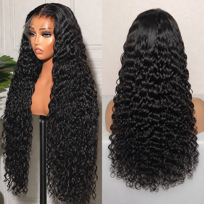 Water Wave Wig | Transparent Lace Frontal | Natural Hairline 180%