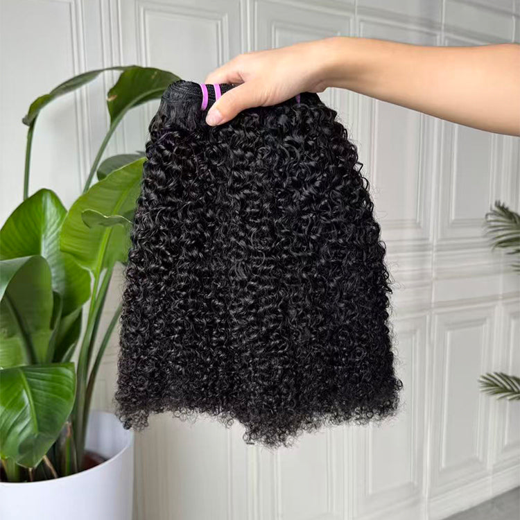 4b4c Curly Raw Human Hair Bundles