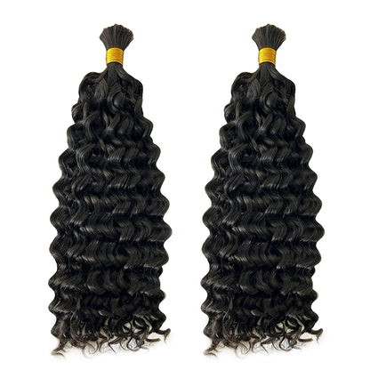 Indian Curly Virgin Bulk Hair For Braids,Braiding Hair,100% Human Hair