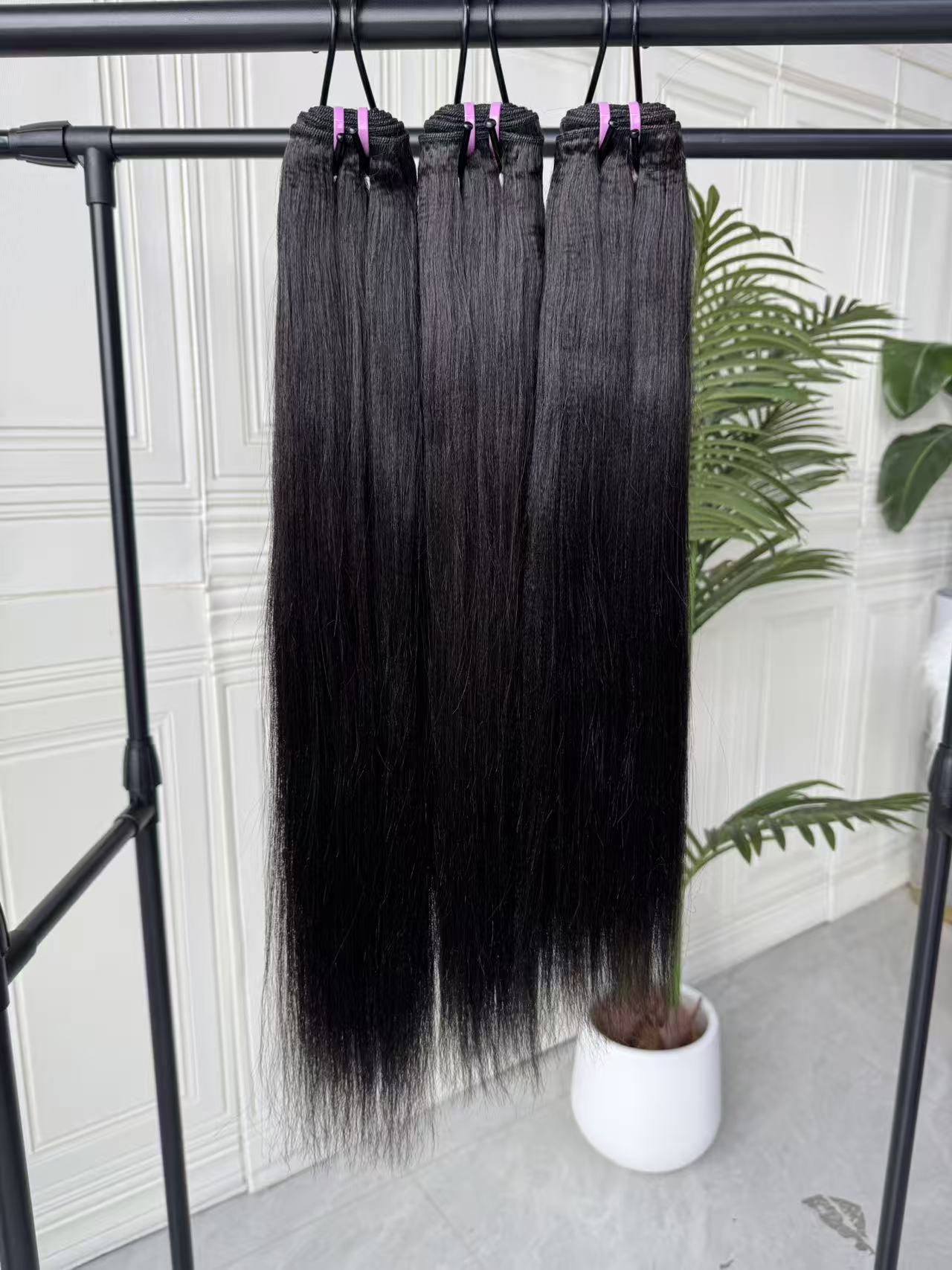 Yaki Straight Raw Human Hair Bundles