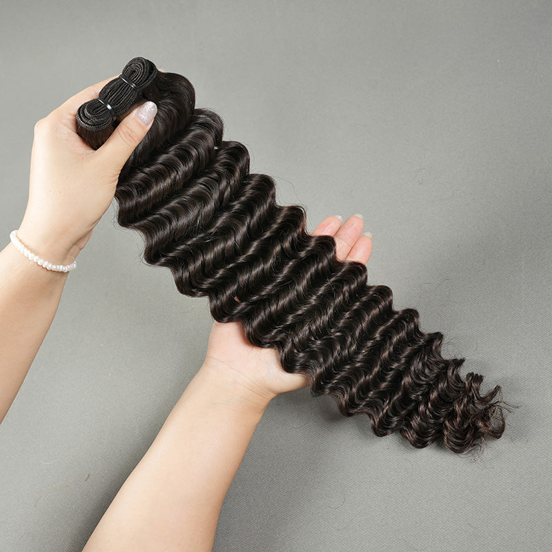 Deep Wave Raw Human Hair Bundles