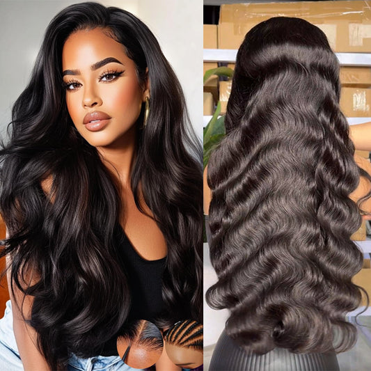 13x4 Transparent Lace Body Wave Wig Natural Hairline 180%