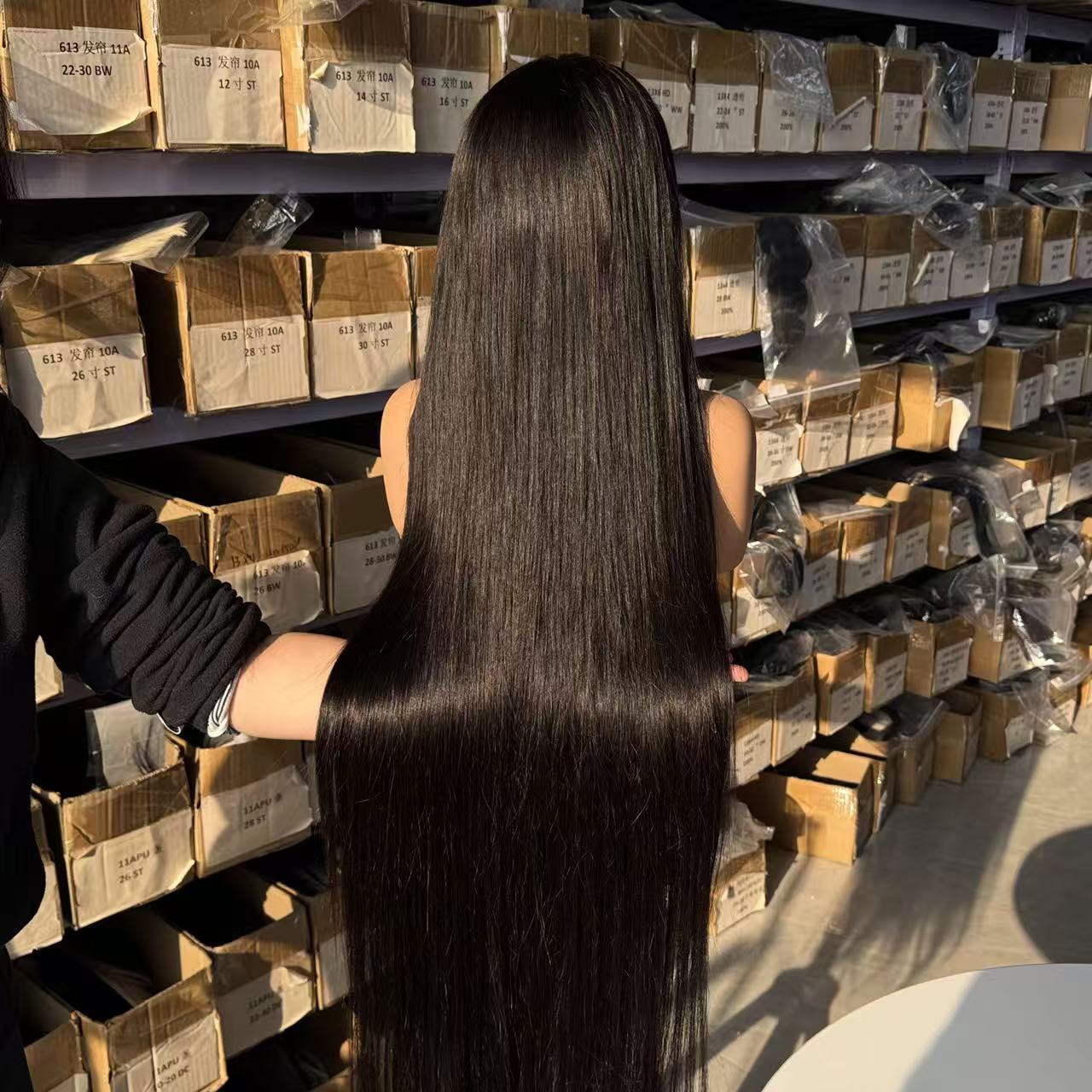 [In Stock & Ship Immediately] PRE-EVERYTHING Straight Wig 200% 40 Inch Made Of 4 Bundles 30 Inch Frontal