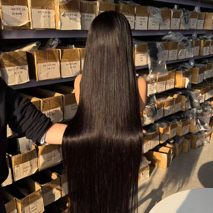 [In Stock & Ship Immediately] PRE-EVERYTHING Straight Wig 200% 40 Inch Made Of 4 Bundles 30 Inch Frontal