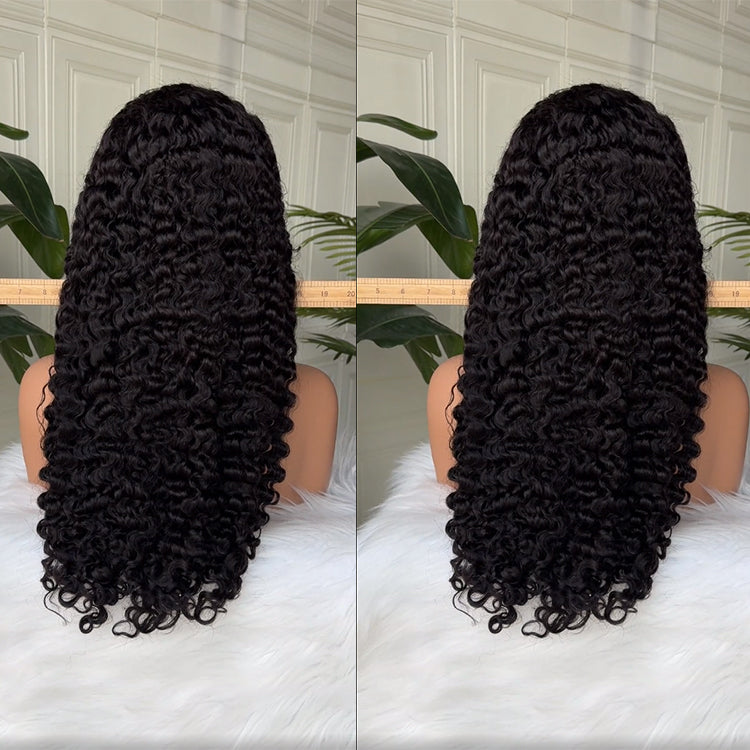13x4 Transparent Lace Indian Curly Wig Natural Hairline 180%