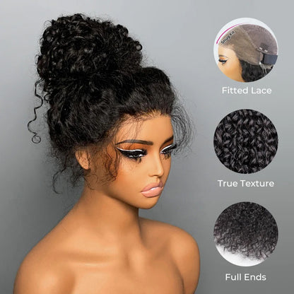 Muyol Invisi Draw-strings 360 Water Wave Pre-Cut Lace Wear Go Wig Pre-Bleached Knots InvisiFit Strap Glueless Wigs