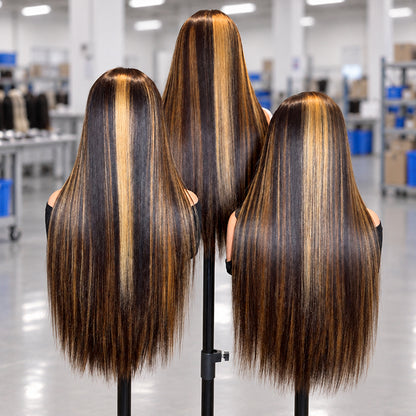 Chocolate Honey Melt | HD Lace Straight Wig | Custom-Made • 2–3 Day Wait