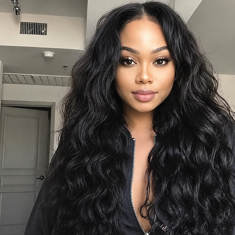 Nature Wave HD Lace Frontal | 100% Human Hair Wig | Natural Black
