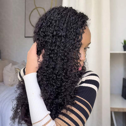 Pixie Curly Crochet Hair Pre-Separated Feather Soft Knotless Human Hair Extensions