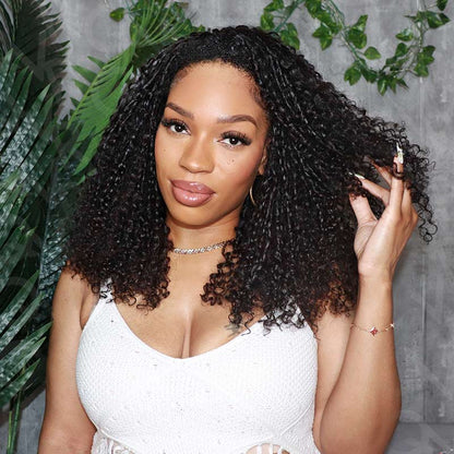 Pixie Curly Crochet Hair Pre-Separated Feather Soft Knotless Human Hair Extensions