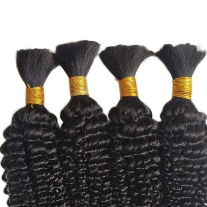 Kinky Curly Virgin Bulk Hair For Braids,Braiding Hair,100% Human Hair