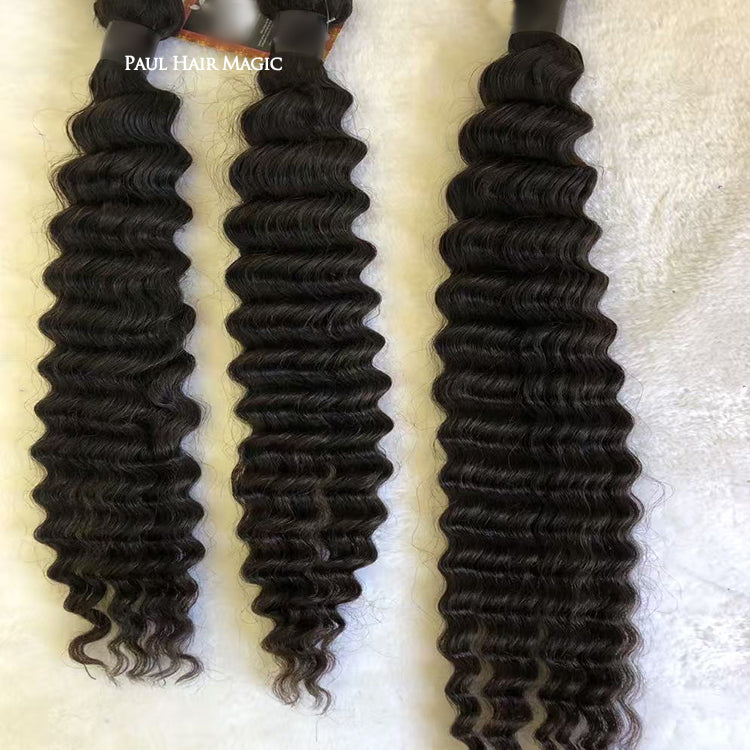 Deep Wave Raw Human Hair Bundles