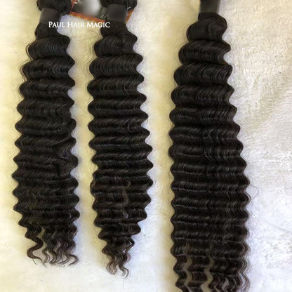 Deep Wave Raw Human Hair Bundles