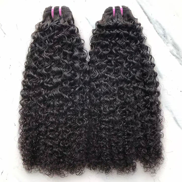 4b4c Curly Raw Human Hair Bundles