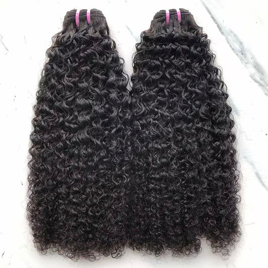 4b4c Curly Raw Human Hair Bundles