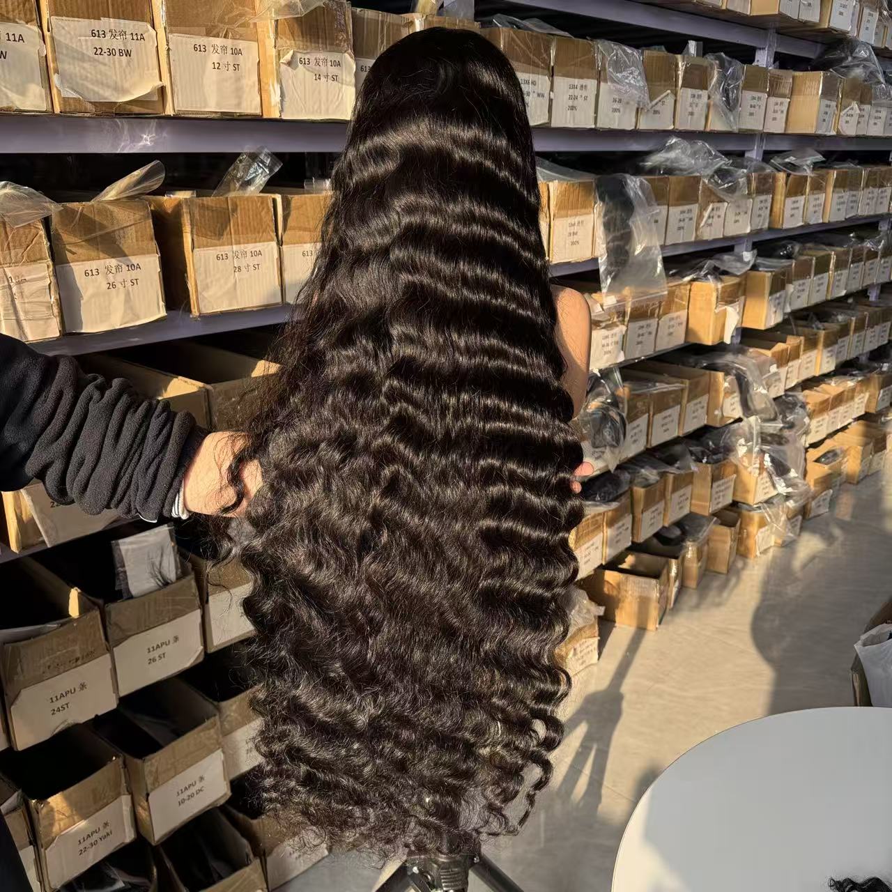 [In Stock & Ship Immediately] PRE-EVERYTHING Cambodian Wave Wig 200% 40 Inch Made Of 4 Bundles 30 Inch Frontal