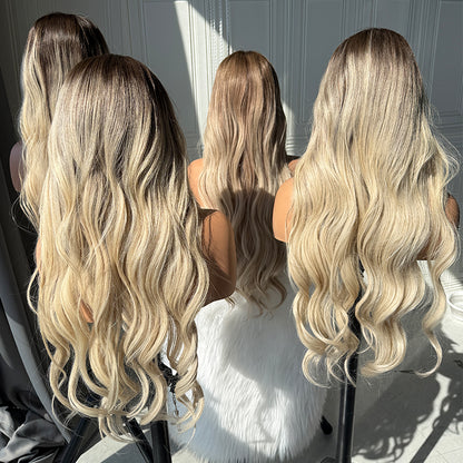 New Arrival Transparent Lace Ash Blonde 180 Density