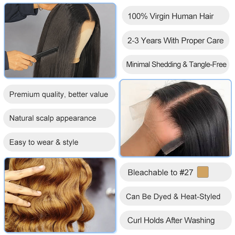 5×5 HD Lace Deep Curly Closure Wig | Natural & Full Look | Premium Human Hair