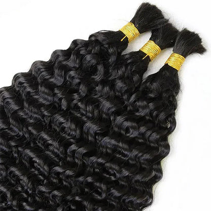 4b4c Curly Raw Bulk Hair For Braids,Braiding Hair,100% Human Hair