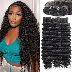 Deep Wave Virgin Human Hair Bundles