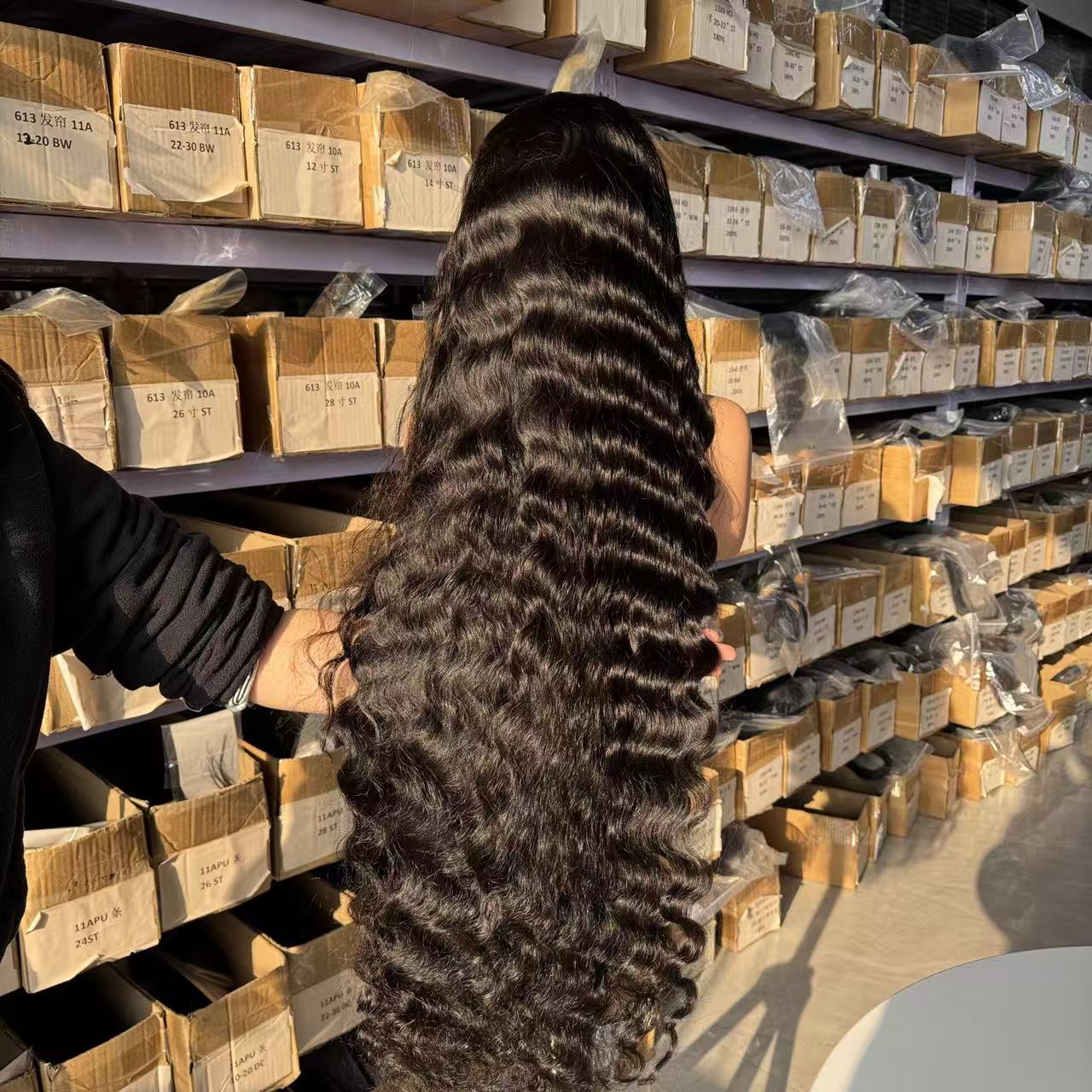 [In Stock & Ship Immediately] PRE-EVERYTHING Cambodian Wave Wig 200% 40 Inch Made Of 4 Bundles 30 Inch Frontal