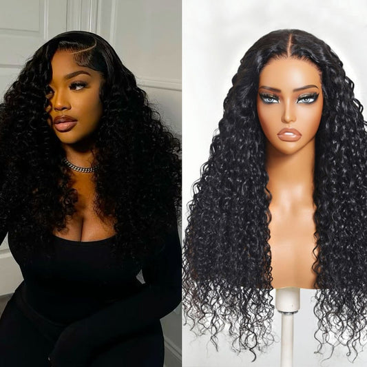 13x4 Transparent Lace Jerry Curly Wig Natural Hairline 180%