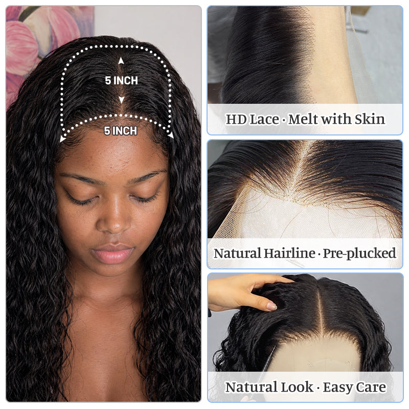 5×5 HD Lace Deep Curly Closure Wig | Natural & Full Look | Premium Human Hair