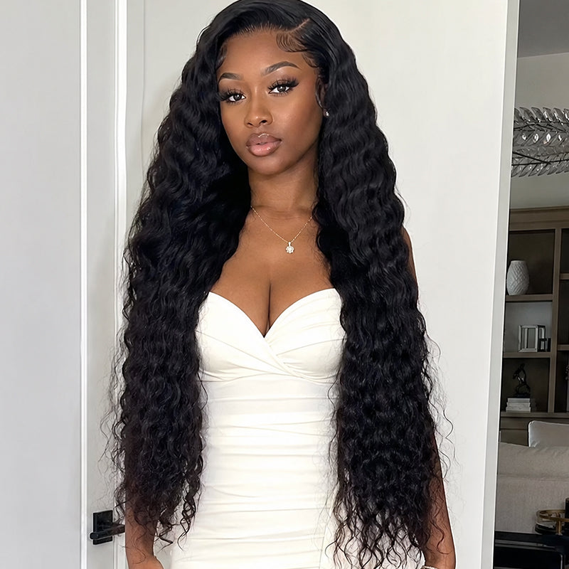 Cambodian Wave Wig | Transparent Lace Frontal | Natural Hairline 180%