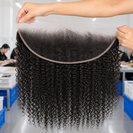 4B/4C Afro Virgin Hair Frontal & Closure | Match with Bundles