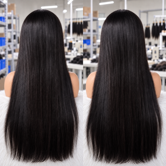 HD Lace Frontal Wig | 100% Straight Human Hair | Natural Black