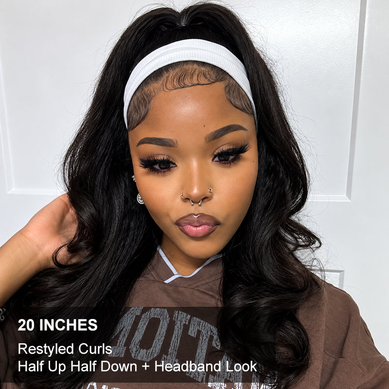 Wear & Go Kinky Straight Half Wig | Invisible Hairline | Beginner-Friendly