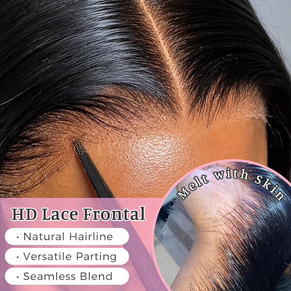 Burmese Curly HD Lace Frontal | 100% Human Hair Wig | Natural Black