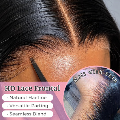 Burmese Curly HD Lace Frontal | 100% Human Hair Wig | Natural Black
