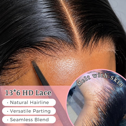 Burmese Curly 40 Inch | 13*6 HD Lace Wig | Hairline pre-plucked
