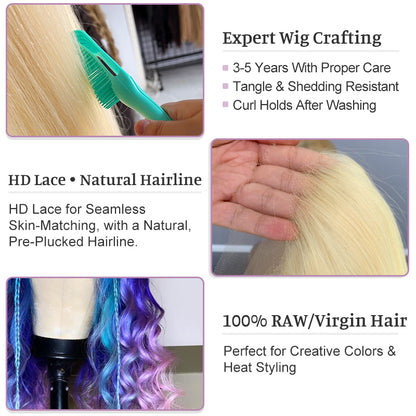 613 Straight Raw & Virgin Hair Lace Frontal & Closure