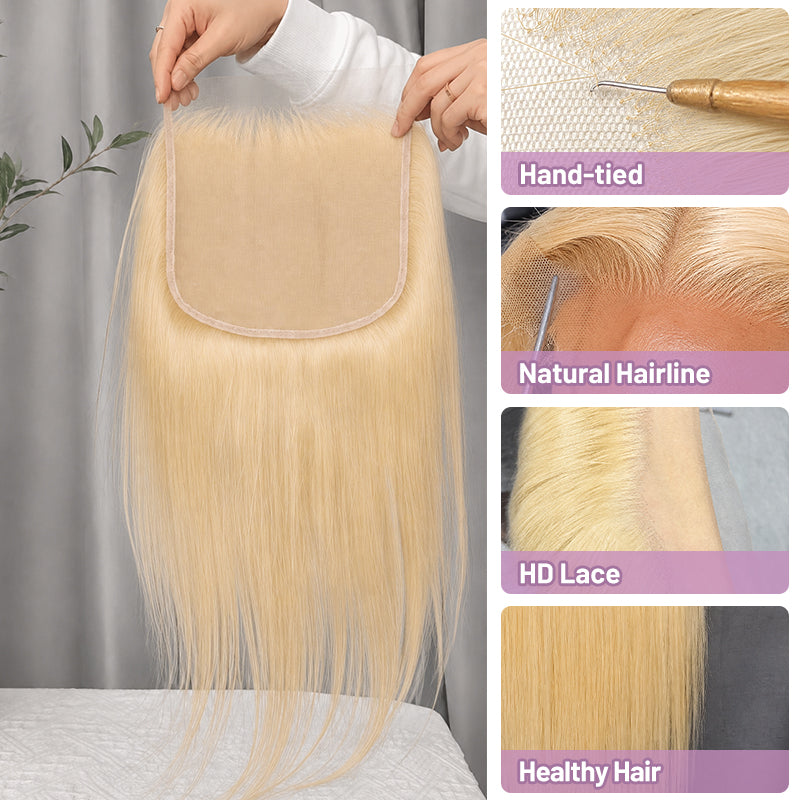 613 Straight Raw & Virgin Hair Lace Frontal & Closure
