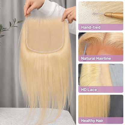 613 Straight Raw & Virgin Hair Lace Frontal & Closure