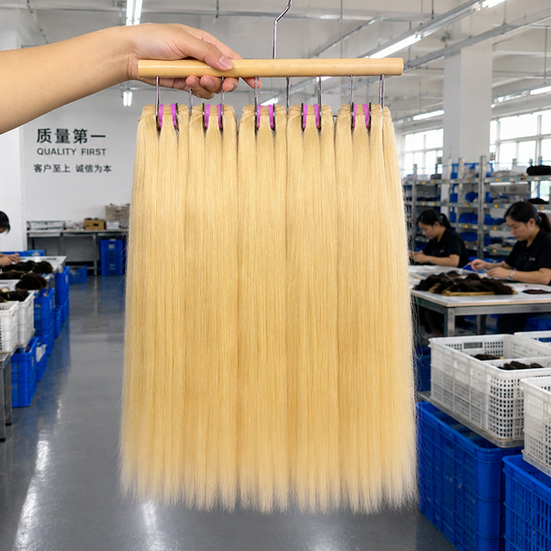 #613 Straight 100% Human Hair Bundles
