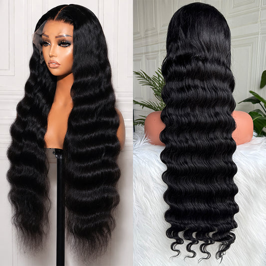 Cambodian Wave Wig | Transparent Lace Frontal | Natural Hairline 180%