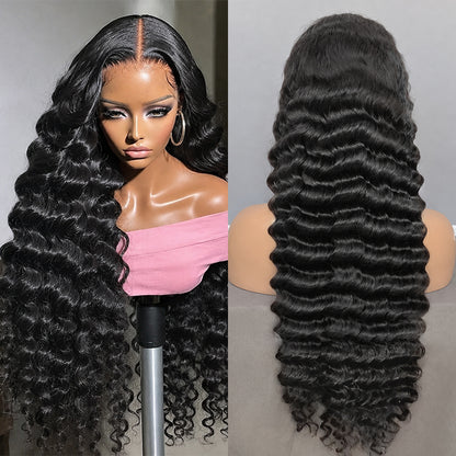 Loose Deep Wave HD Lace Frontal | 100% Human Hair Wig | Natural Black