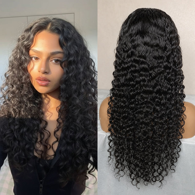 Indian Curly HD Lace Frontal | 100% Human Hair Wig | Natural Black