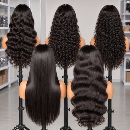 Raw Hair HD Lace Wig | Density 200% | Natural Black